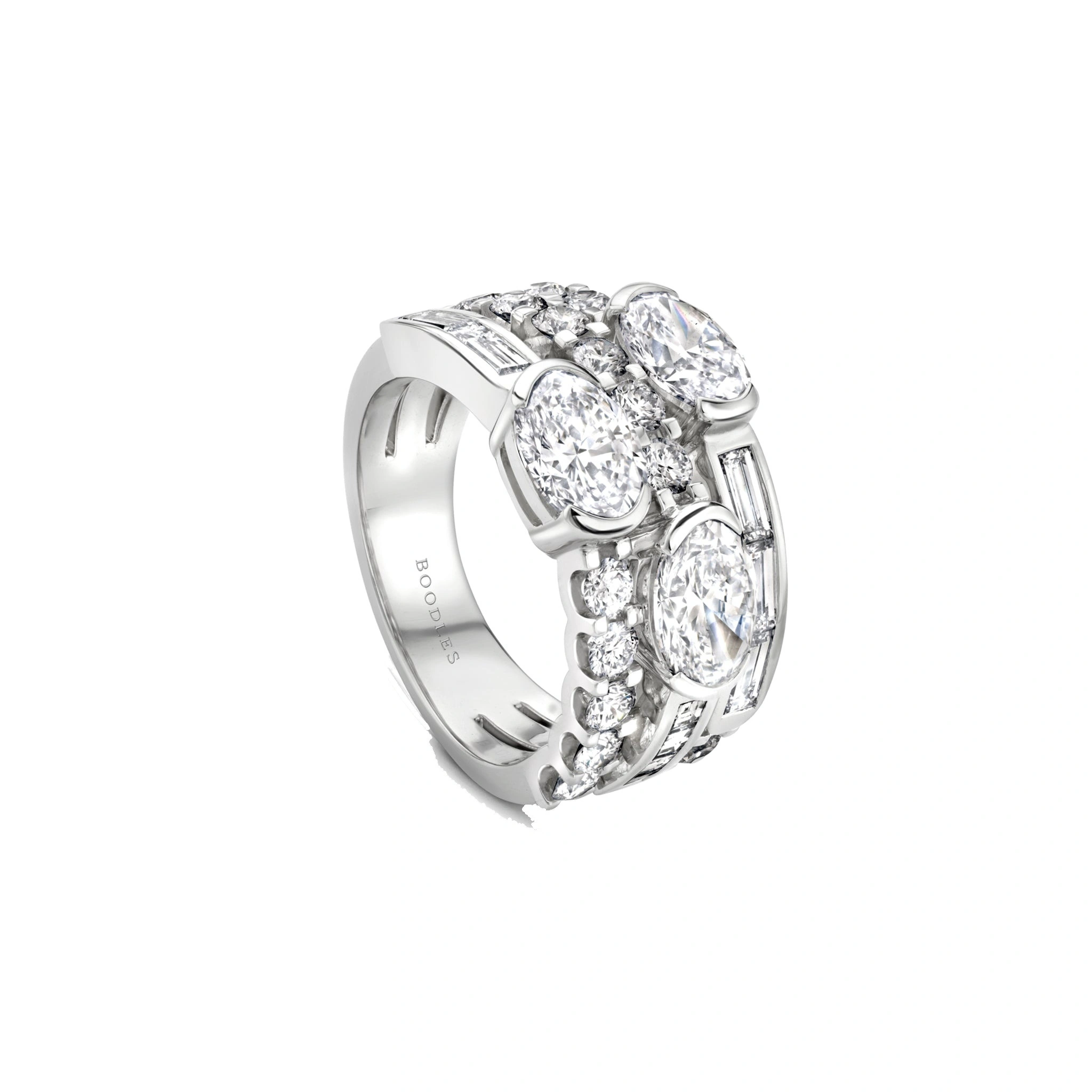 Boodles Play of Light Large Platinum Diamond Ring Boodles Play of Light Large Platinum Diamond Ring | Fine Rings | Coveti