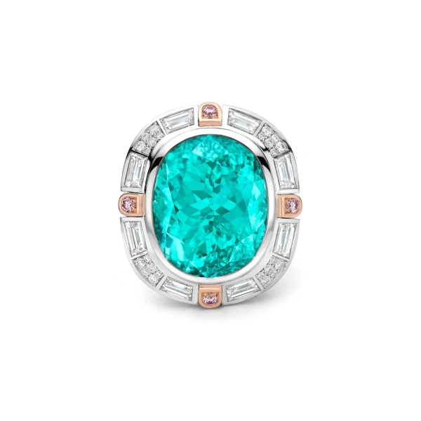 Boodles Play of Light Paraiba Platinum Ring | Fine Rings | Coveti