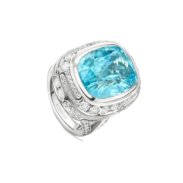 Boodles Play of Light Paraiba Ring | Fine Rings | Coveti