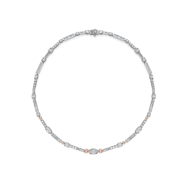 Boodles Play of Light Pink and White Diamond Necklace | Fine Necklaces | Coveti