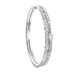 Boodles Play of Light Platinum Bangle | Fine Bracelets | Coveti