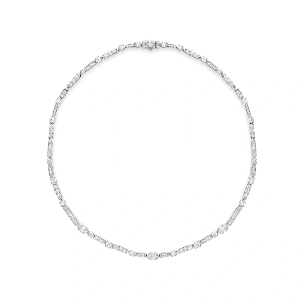 Boodles Play of Light Platinum Diamond Necklace | Fine Necklaces | Coveti