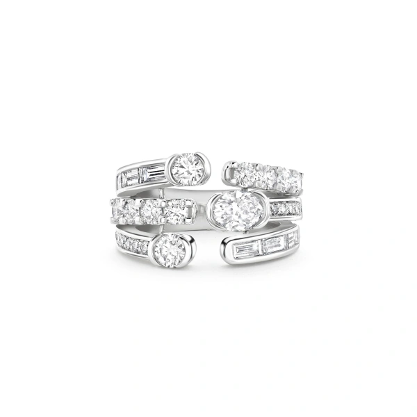Boodles Play of Light Platinum Diamond Ring | Fine Rings | Coveti