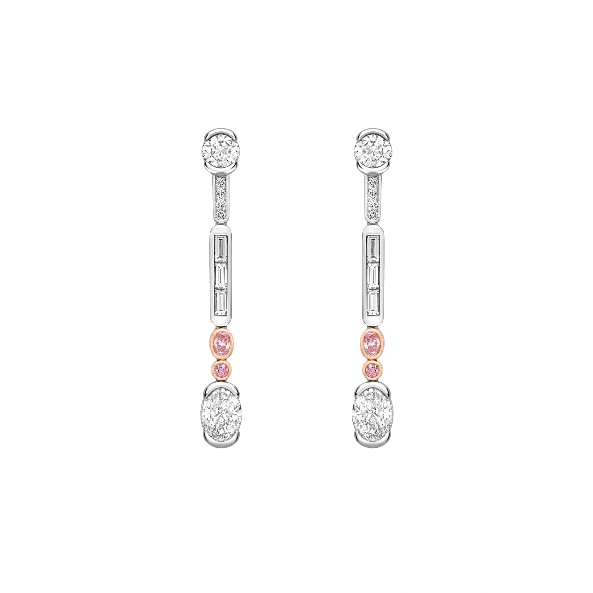 Boodles Play of Light Platinum Pink Diamond Drop Earrings Boodles Play of Light Platinum Pink Diamond Drop Earrings | Fine Earrings | Coveti