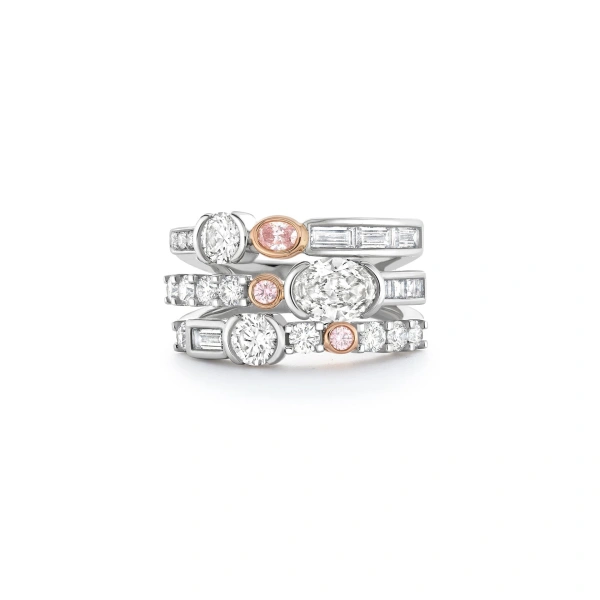 Boodles Play of Light Platinum Pink Diamond Ring | Fine Rings | Coveti