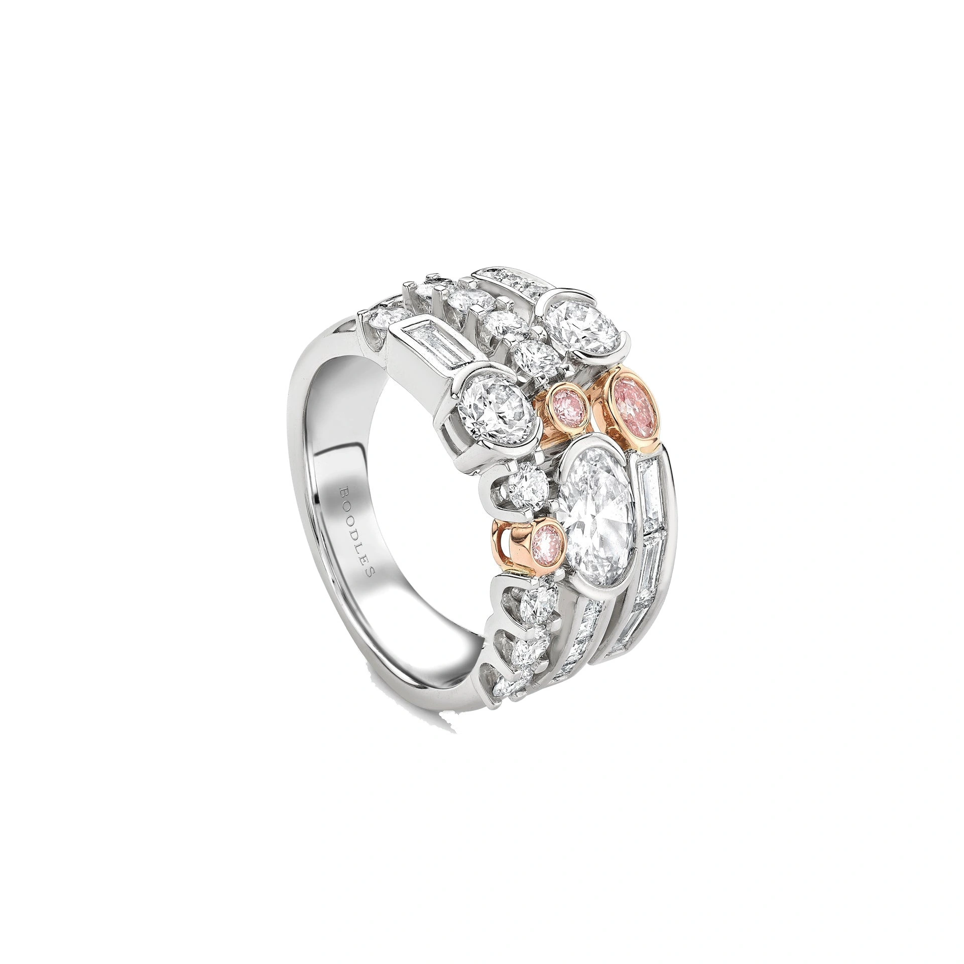 Boodles Play of Light Platinum Pink Diamond Ring Boodles Play of Light Platinum Pink Diamond Ring | Fine Rings | Coveti