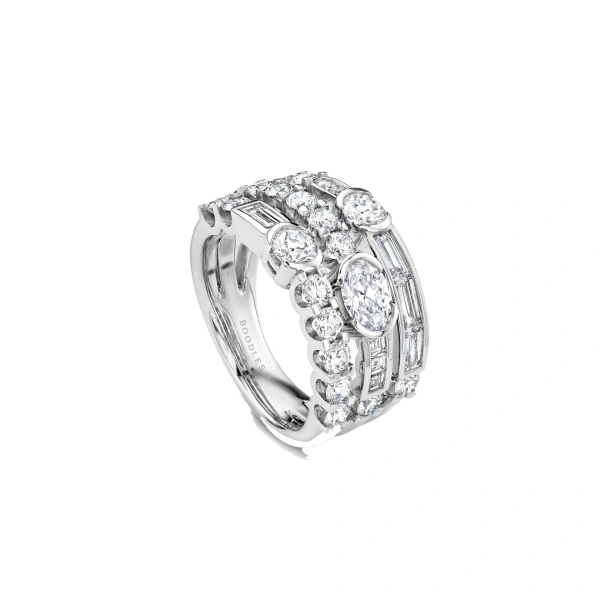 Boodles Play of Light Platinum Ring | Fine Rings | Coveti