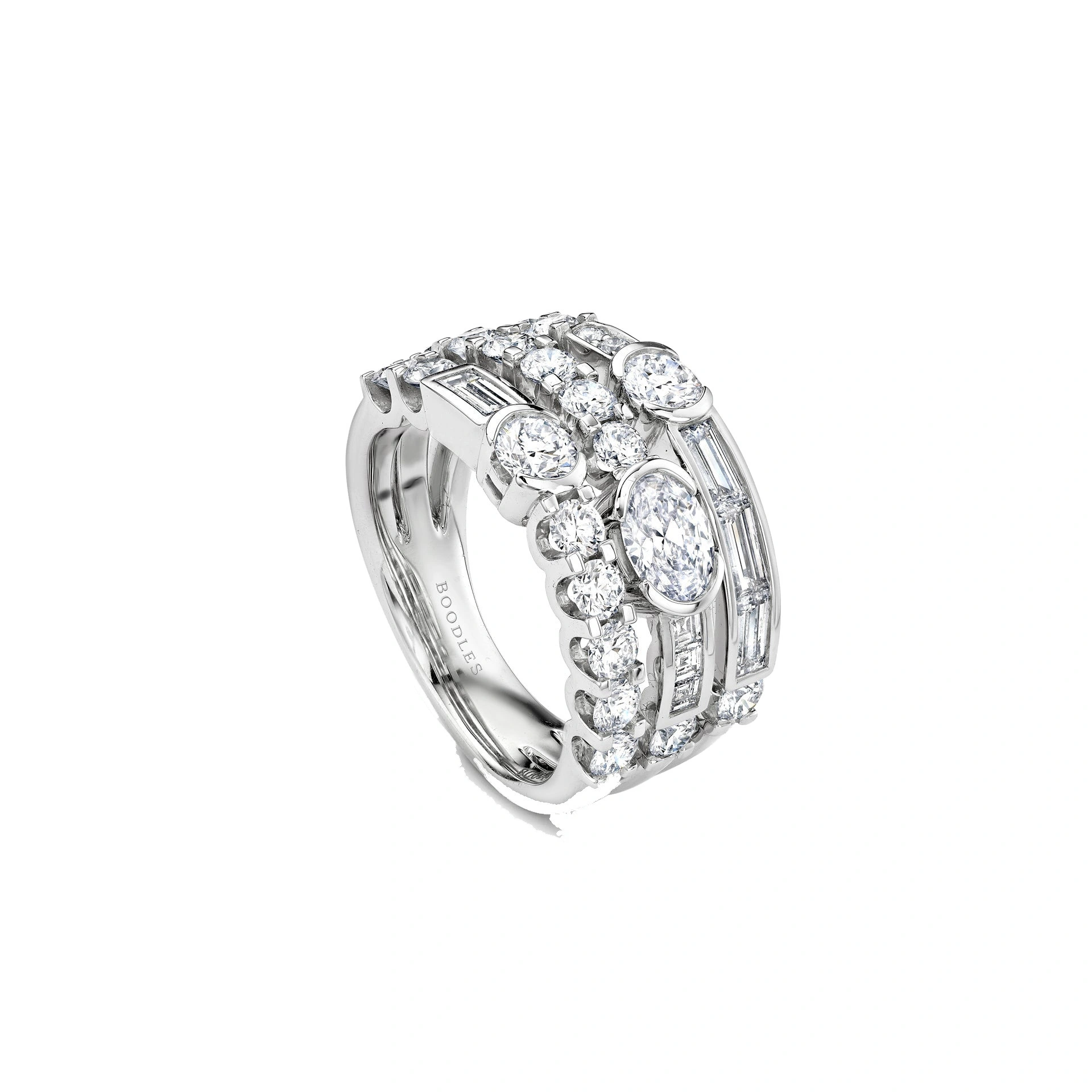 Boodles Play of Light Platinum Ring Boodles Play of Light Platinum Ring | Fine Rings | Coveti