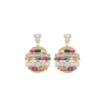 Boodles Play of Light Rose Gold Diamond Drop Earrings | Fine Earrings | Coveti