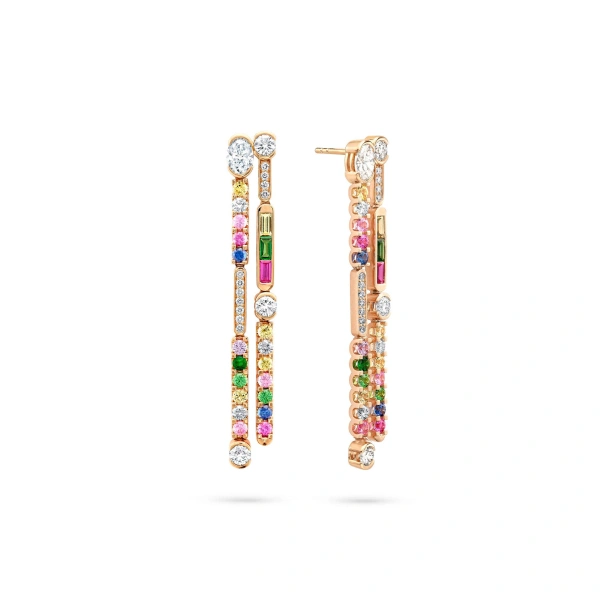 Boodles Play of Light Rose Gold Diamond Earrings | Fine Earrings | Coveti