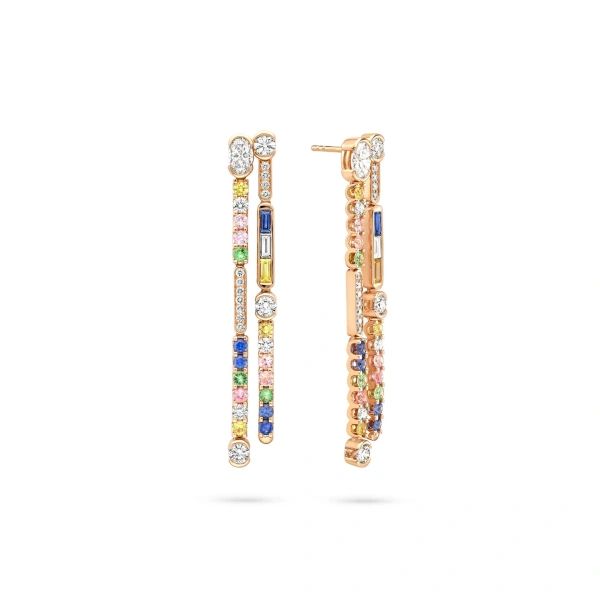 Boodles Play of Light Rose Gold Earrings | Fine Earrings | Coveti