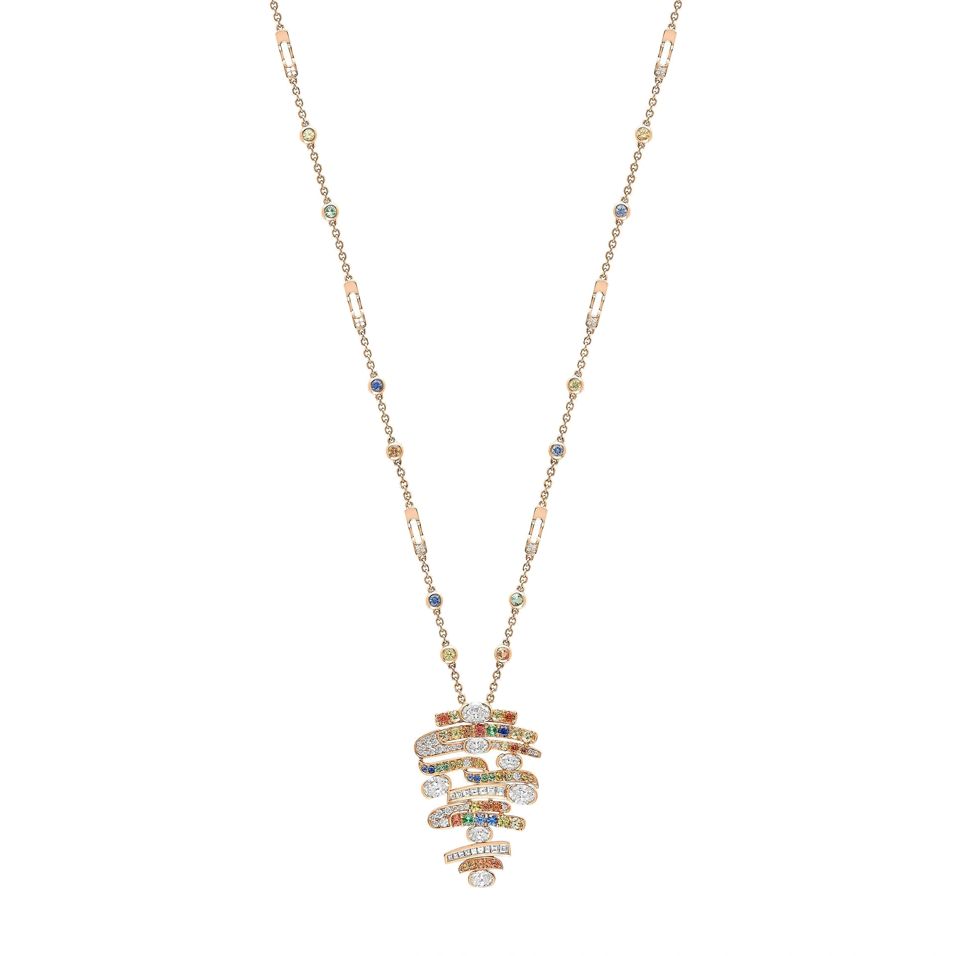 Boodles Play of Light Rose Gold Pendant Boodles Play of Light Rose Gold Pendant | Fine Necklaces | Coveti
