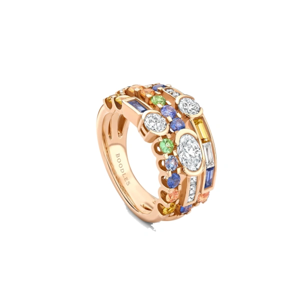 Boodles Play of Light Rose Gold Ring | Fine Rings | Coveti