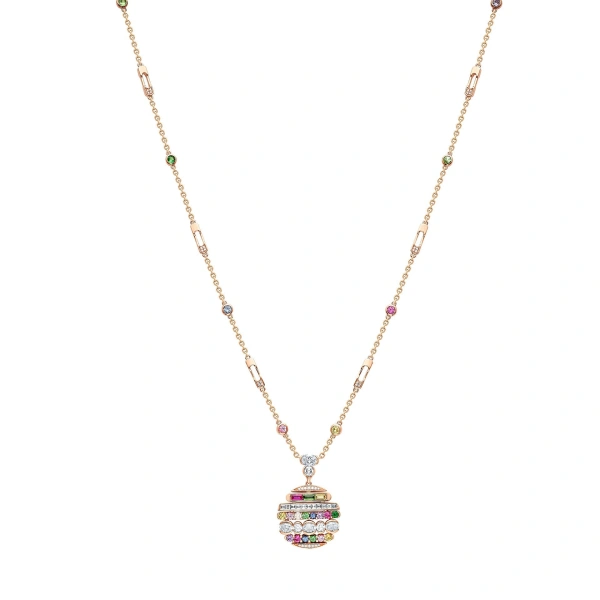 Boodles Play of Light Rose Gold Ruby Chelsea Pendant | Fine Necklaces | Coveti