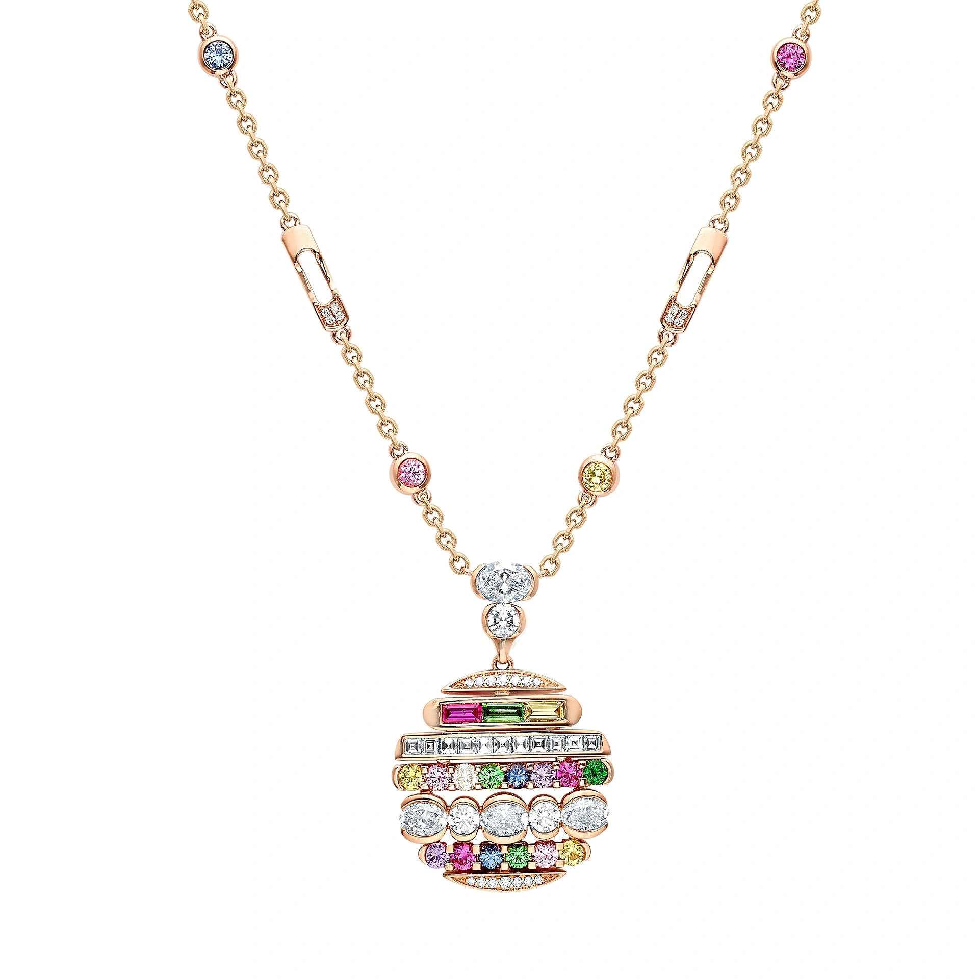 Boodles Play of Light Rose Gold Ruby Chelsea Pendant Boodles Play of Light Rose Gold Ruby Chelsea Pendant | Fine Necklaces | Coveti