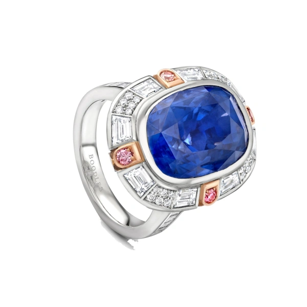 Boodles Play of Light Sapphire Platinum Ring | Fine Rings | Coveti