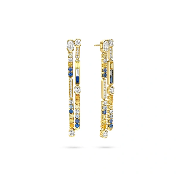 Boodles Play of Light Yellow Gold Earrings | Fine Earrings | Coveti