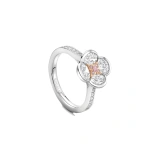 Boodles Posie Pink and White Diamond Platinum Ring | Fine Rings | Coveti