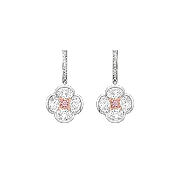 Boodles Posie Platinum Diamond Earrings | Fine Earrings | Coveti