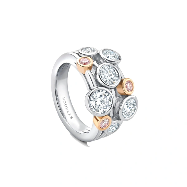 Boodles Raindance 20th Anniversary Platinum Diamond Ring | Fine Rings | Coveti
