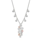 Boodles Raindance 25 Pink and White Diamond Cluster Pendant | Fine Necklaces | Coveti