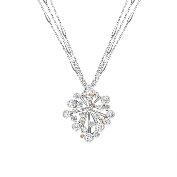 Boodles Raindance Chelsea Large Platinum Diamond Pendant | Fine Necklaces | Coveti
