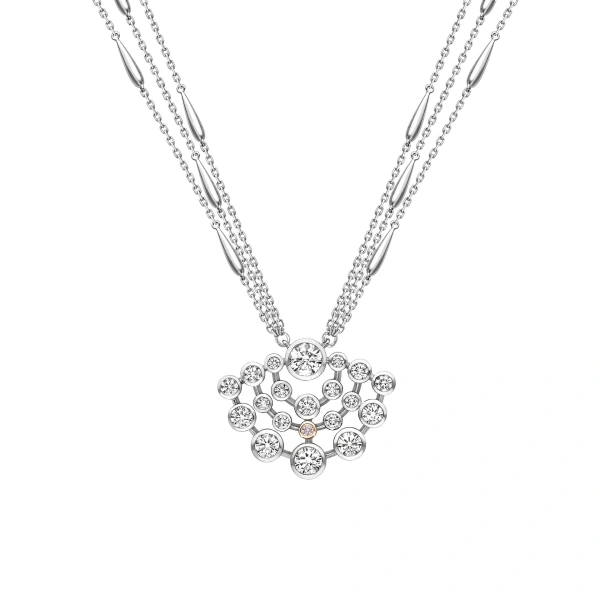 Boodles Raindance Chelsea Platinum Diamond Pendant | Fine Necklaces | Coveti