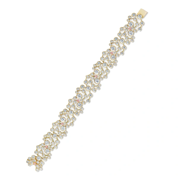 Boodles Raindance Chelsea Yellow Gold Diamond Bracelet | Fine Bracelets | Coveti