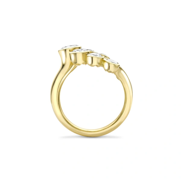 Boodles Raindance Chelsea Yellow Gold Diamond Ring | Fine Rings | Coveti