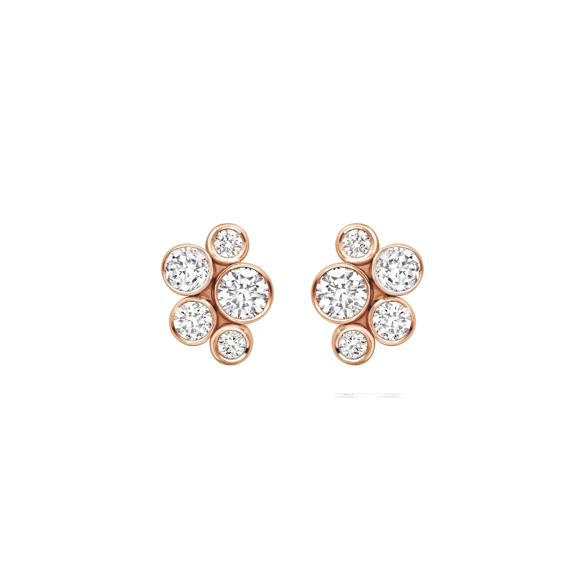 Boodles Raindance Classic Cluster Rose Gold Stud Earrings Boodles Raindance Classic Cluster Rose Gold Stud Earrings | Fine Earrings | Coveti