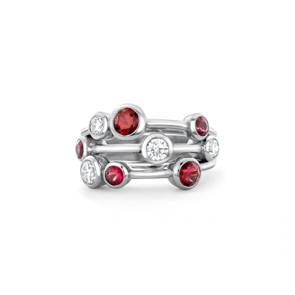 Boodles Raindance Classic Platinum Ruby Ring | Fine Rings | Coveti