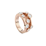 Boodles Raindance Classic Rose Gold Diamond Ring | Fine Rings | Coveti