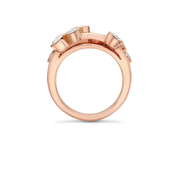 Boodles Raindance Classic Rose Gold Diamond Ring | Fine Rings | Coveti