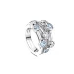 Boodles Raindance Classic White Gold Aquamarine Ring | Fine Rings | Coveti