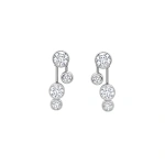 Boodles Raindance Detachable Double Drop Platinum Earrings | Fine Earrings | Coveti