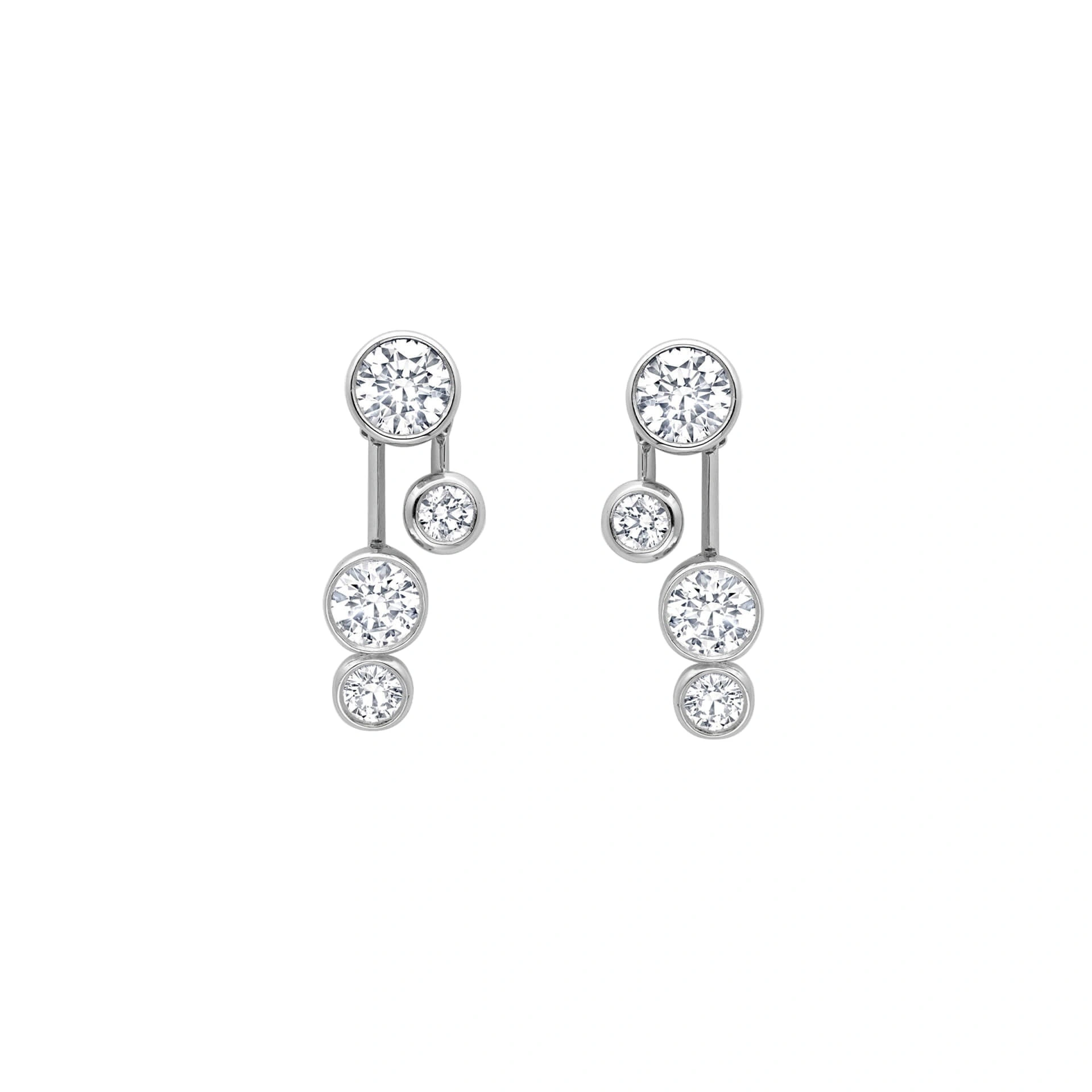 Boodles Raindance Detachable Double Drop Platinum Earrings Boodles Raindance Detachable Double Drop Platinum Earrings | Fine Earrings | Coveti