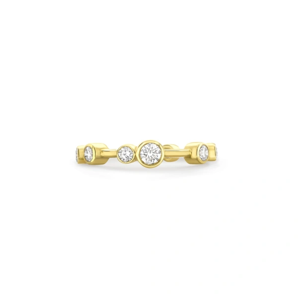 Boodles Raindance Full-Hoop Yellow Gold Diamond Ring | Fine Rings | Coveti