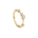 Boodles Raindance Half-Hoop Yellow Gold Diamond Ring | Fine Rings | Coveti