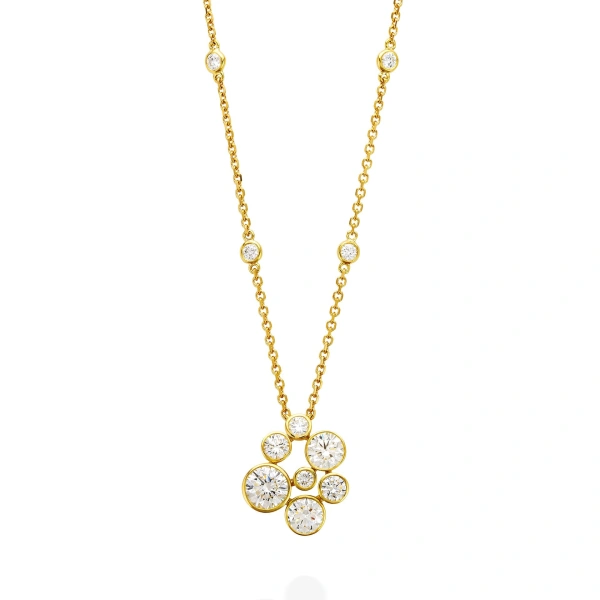 Boodles Raindance Large Cluster Pendant | Fine Necklaces | Coveti