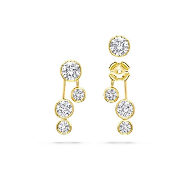 Boodles Raindance Large Detachable Double Drop Yellow Gold Earrings | Fine Earrings | Coveti