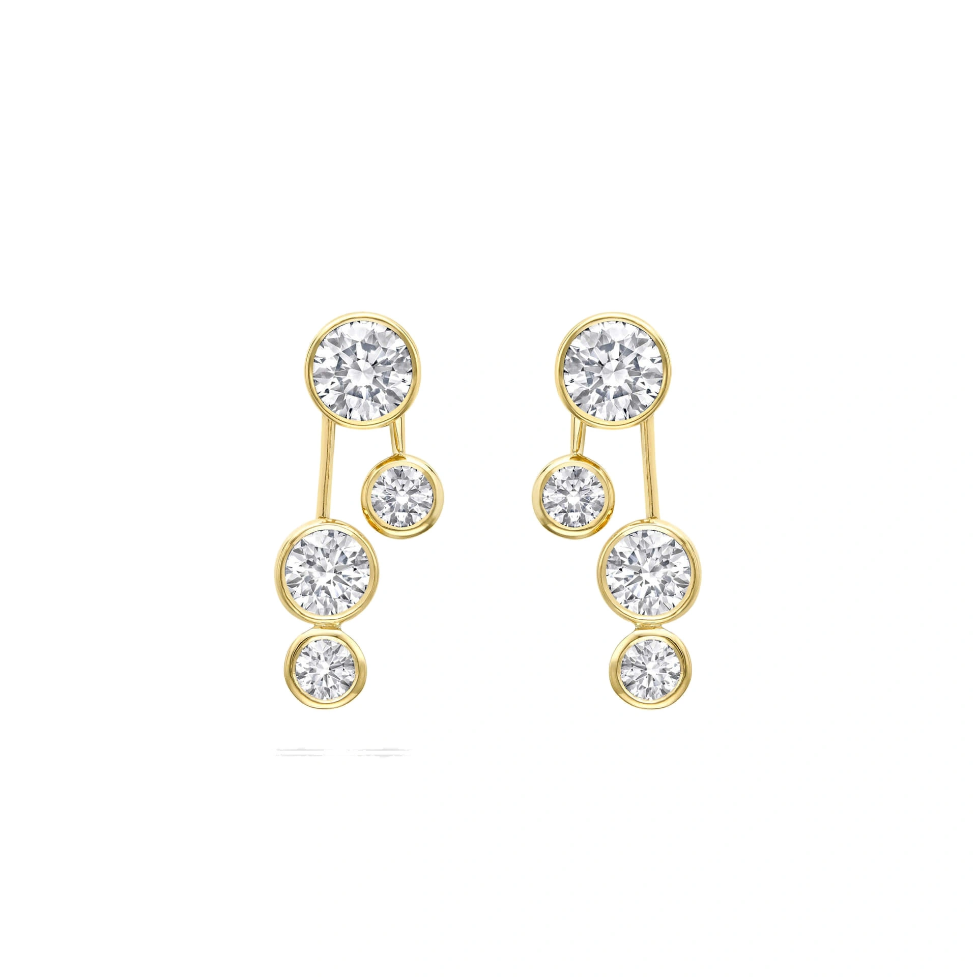 Boodles Raindance Large Detachable Double Drop Yellow Gold Earrings Boodles Raindance Large Detachable Double Drop Yellow Gold Earrings | Fine Earrings | Coveti