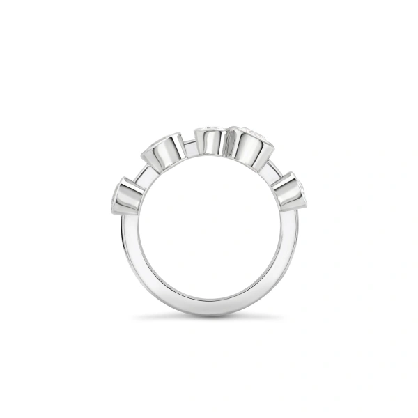 Boodles Raindance Large Half-Hoop Platinum Diamond Ring | Fine Rings | Coveti