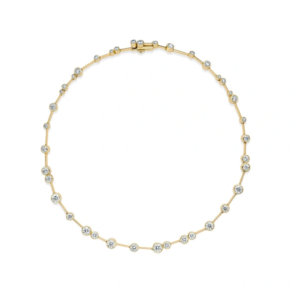 Raindance Large Yellow Gold Diamond Necklace