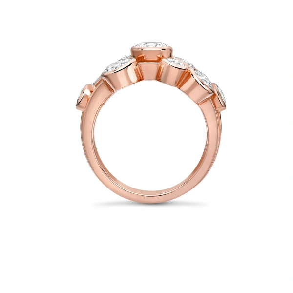Boodles Raindance Medium Rose Gold Diamond Ring | Fine Rings | Coveti