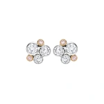Boodles Raindance Pink Diamond Cluster Earrings | Fine Earrings | Coveti