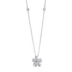 Boodles Raindance Platinum Diamond Cluster Pendant | Fine Necklaces | Coveti