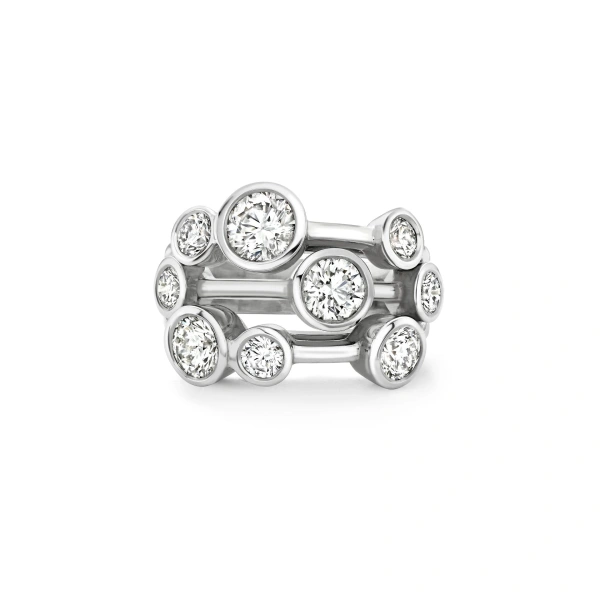 Boodles Raindance Platinum Diamond Ring Part II | Fine Rings | Coveti