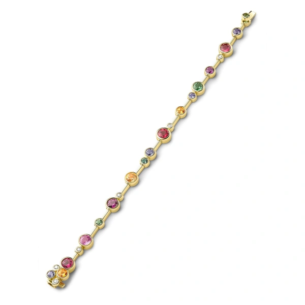Boodles Raindance Rainbow Watercolour Bracelet | Fine Bracelets | Coveti