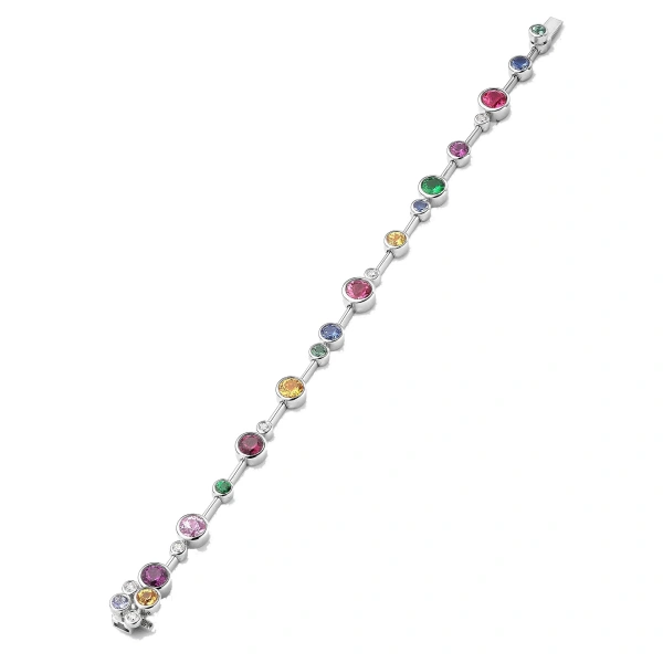Boodles Raindance Rainbow Watercolour Bracelet | Fine Bracelets | Coveti