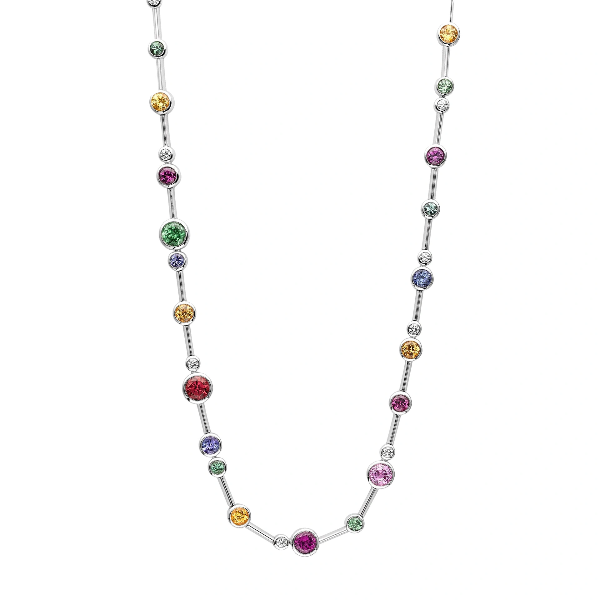 Boodles Raindance Rainbow White Gold Necklace Boodles Raindance Rainbow White Gold Necklace | Fine Necklaces | Coveti